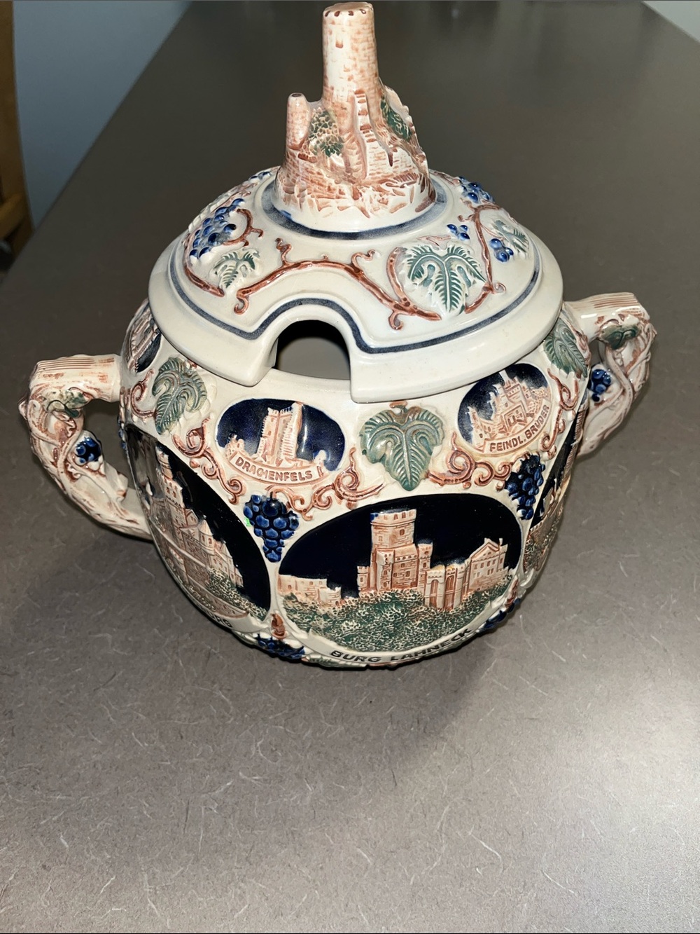 Original Gerzit pottery from Germany. Missing ladle. Use for decor . Small chip